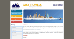 Desktop Screenshot of easytravels.in